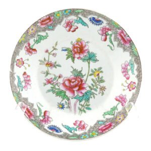 England Copeland Porcelain Plate Spode Chinoiseries Famille Rose Marked 19th C