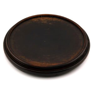 Chinese Carved Wood Stand for Vase Jar Legged Circle Late Qing Republic 20th C