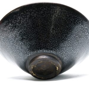 Chinese Oil Spot Tenmoku Bowl Black Glazed Jian Ware Southern Song Modern 21st C