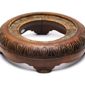 Chinese Hardwood Carved Vase Stand Display Base Circular Plant Pot  20th Century