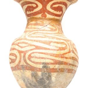 Thai Ban Chiang Pottery Vessel Red Geometric Vase Southeast Asian circa 200 BC