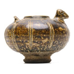 Thai Stoneware Khmer ware Chicken Lime Pot Southeast Asian Angkor period 11th C