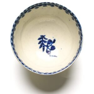 English John Pennington  Liverpool Porcelain Bowl Blue White Chinoiseries 18th C