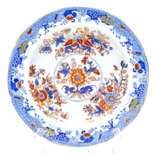 English Spode Ironstone Plate Chinoiseries Imari Pattern 2086 Marked Circa 1820